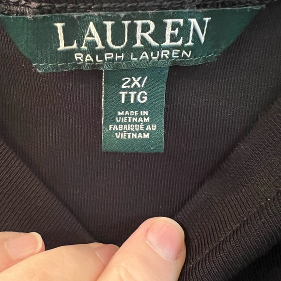 Lauren Ralph Lauren Black Dress Munzie Sz 2X - Picture 7 of 10